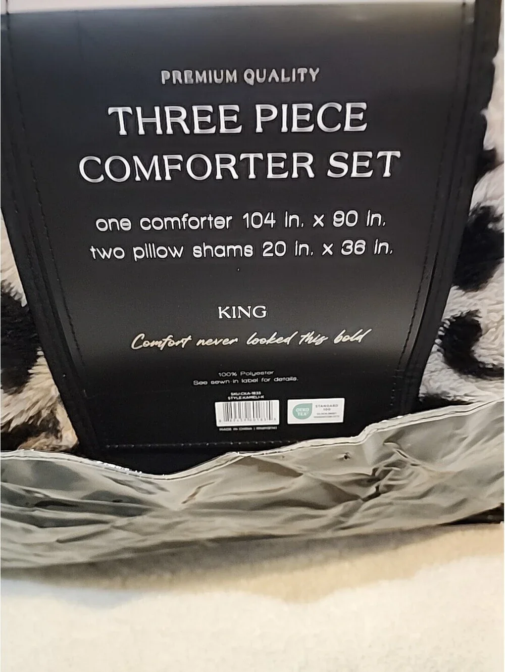 King Ser 3 Piece 1 Comforter 2 Pilow Shams Premium Com 104